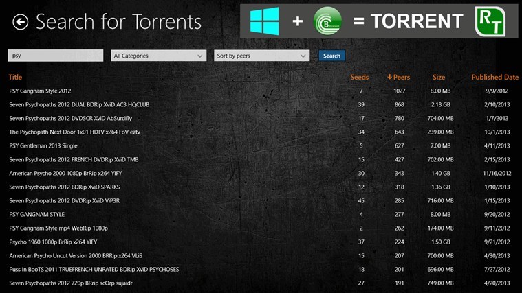 torrent on windows 8 rt to windows